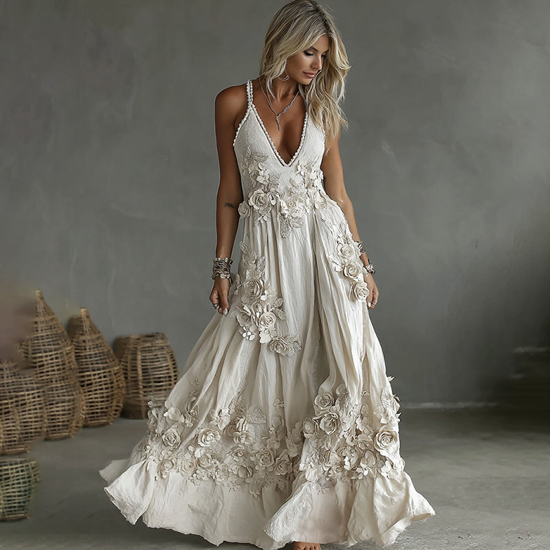 Womens Floral Print Dress Elegant and Chic