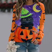 Women's Printed Long Sleeve Streetwear Tee