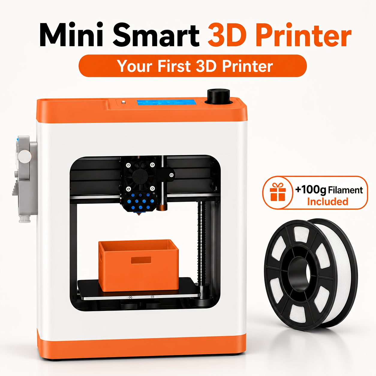 Wi-Fi Cloud Enabled Mini 3D Printer with Automatic Bed Leveling