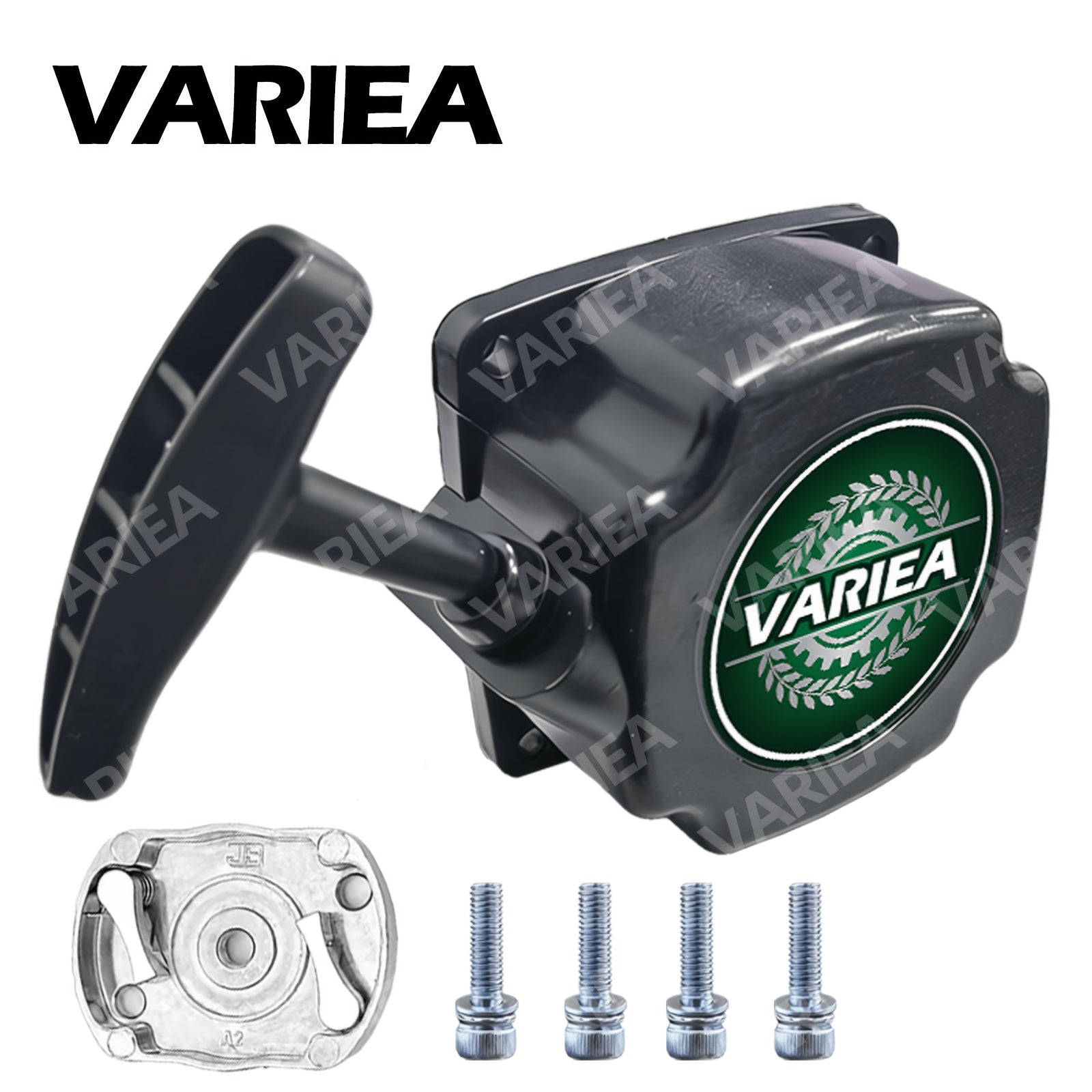 Recoil Pull Starter Kit with Pulley Plate for 43-52cc Gasoline Brush Cutter and Lawn Mower Engines
