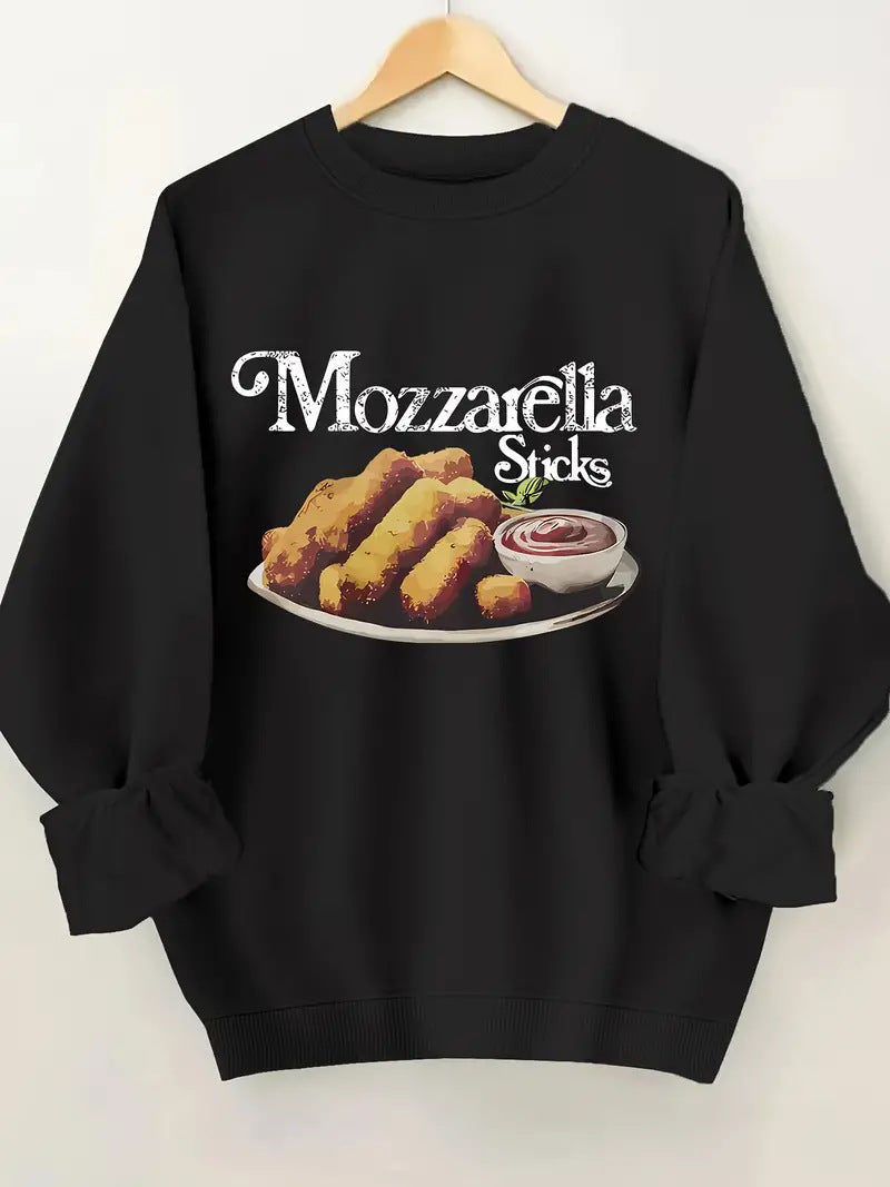 Women's Casual Printed Round Neck Pullover Sweater
