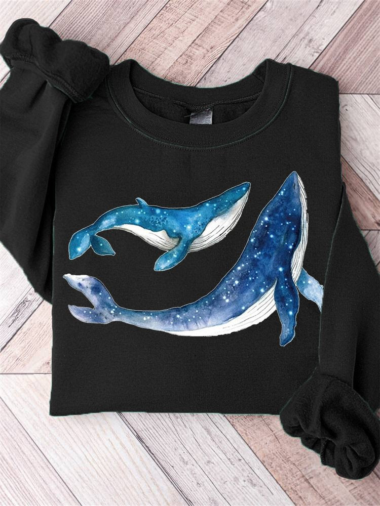 Festive Digital Print Women's Christmas Sweater