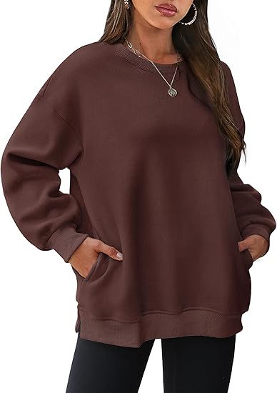 Oversized Velvet Long Sleeve Pullover Sweatshirt