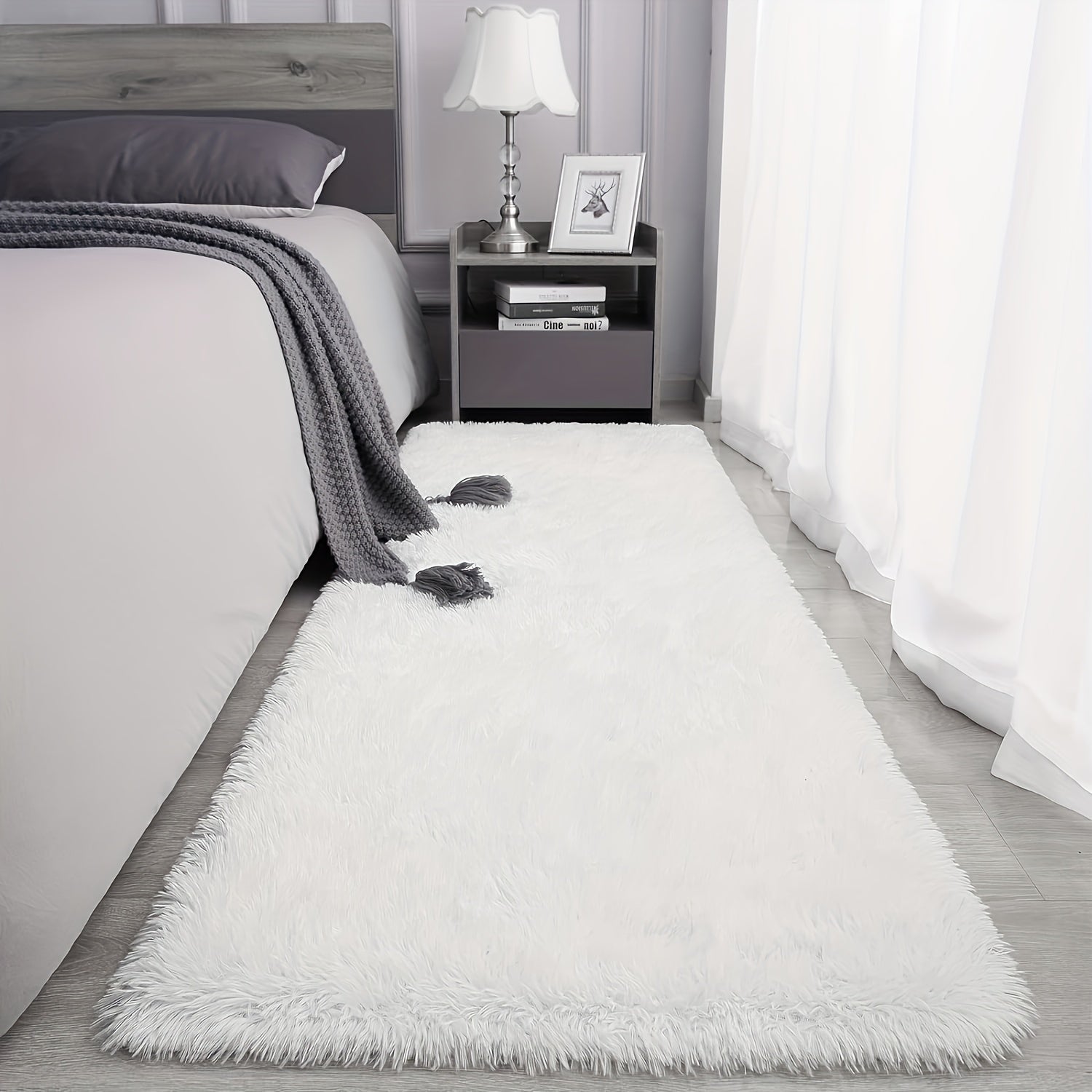 Soft Plush Drum-Shaped Carpet
