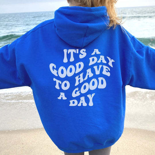 Cozy Letter Print Drop-Shoulder Sweatshirt