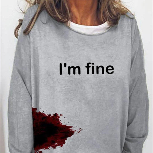 Halloween Women's Casual Long Sleeve Loose Hoodie