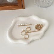 Hexagonal Jewelry Tray Organizer with Cloud‑Like Texture – Durable Plastic