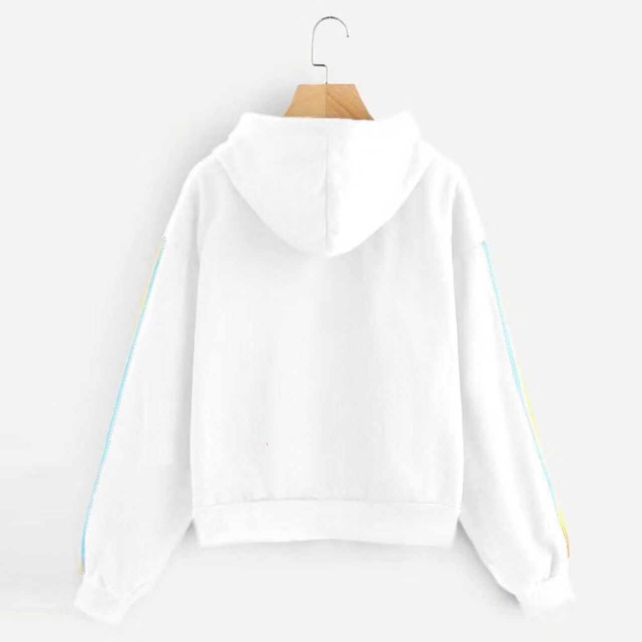 Women's Rainbow Striped Long-Sleeve Knit Sweater