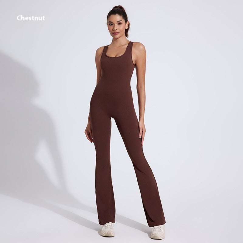 Nude-Feel One-Piece Yoga Romper & Hip Lift Jumpsuit