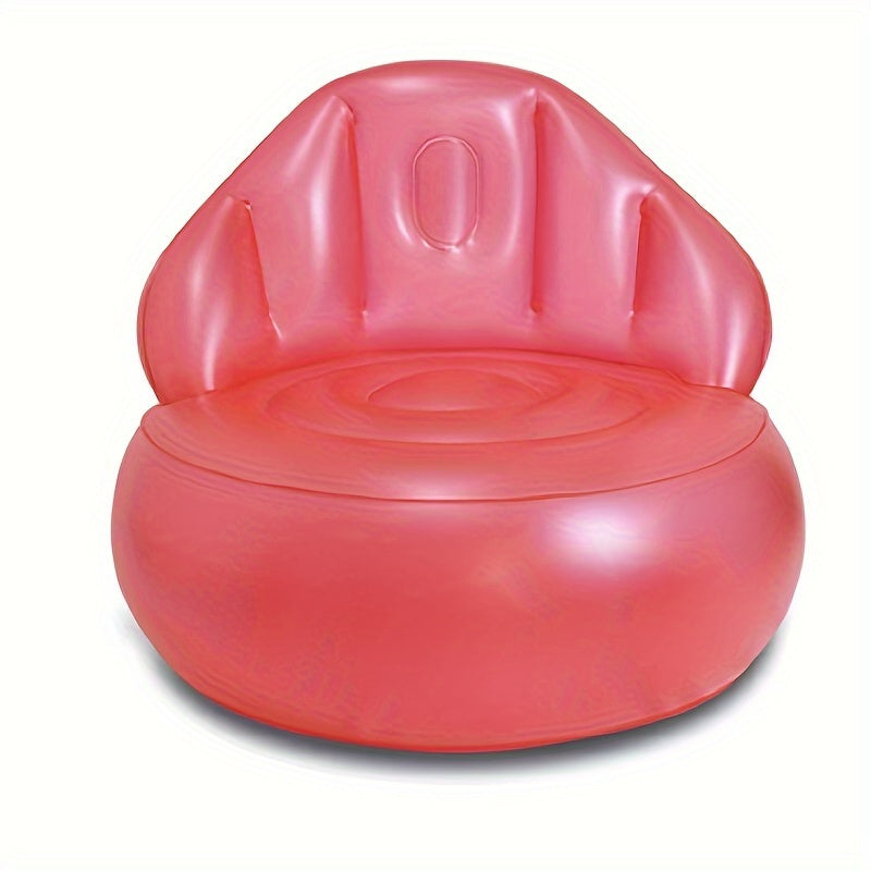 Blue Inflatable Air Sofa – Portable Blow-Up Couch for Indoor and Outdoor Use