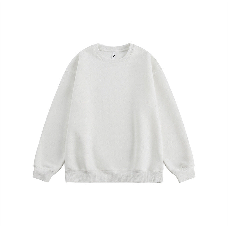 Cozy Loose Long-Sleeve Couple's Pullover Sweatshirt