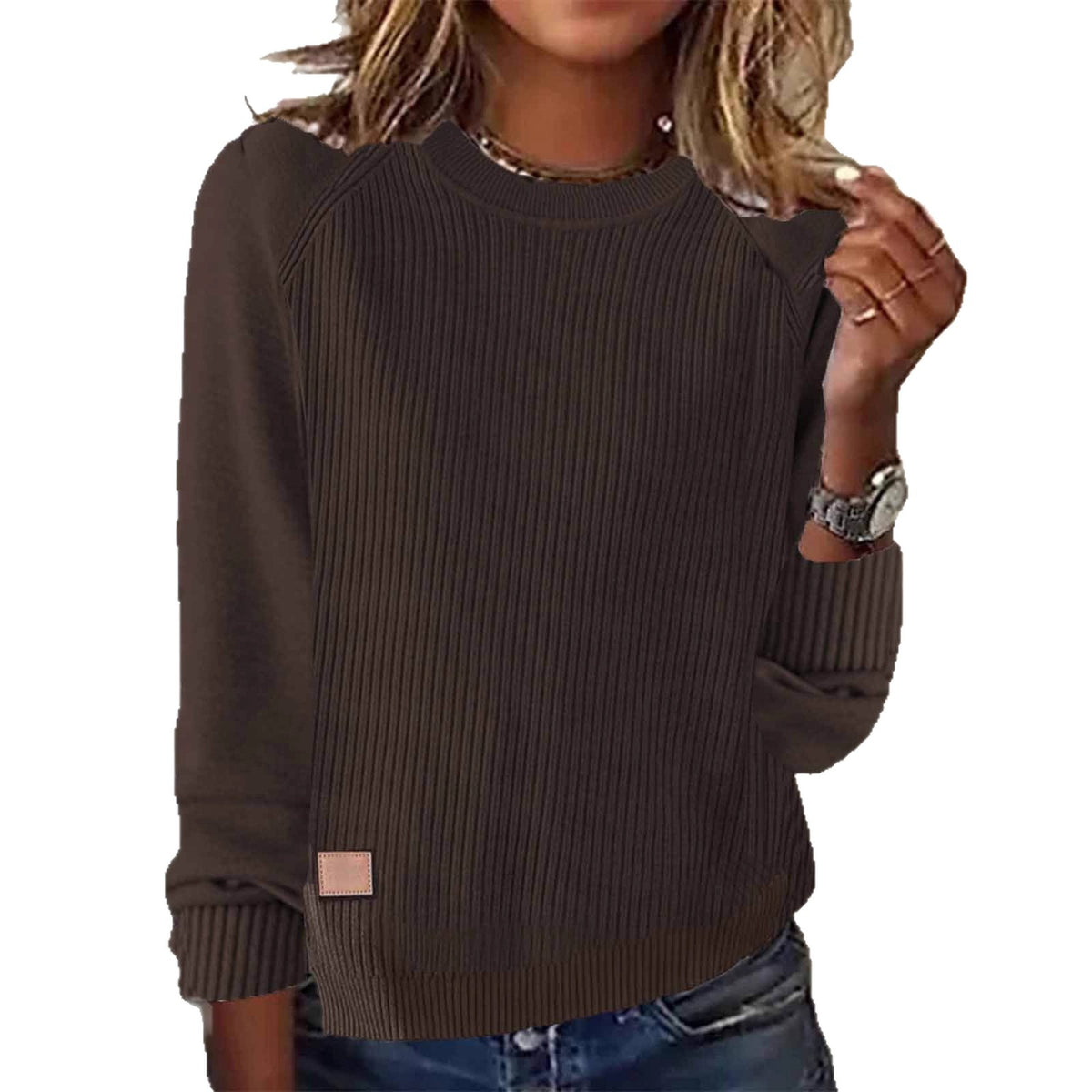 Independent Station Round Neck Long Sleeve Sweater