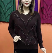 Base Shirt Mom Wear Casual Loose Elastic Slimming Youthful-looking