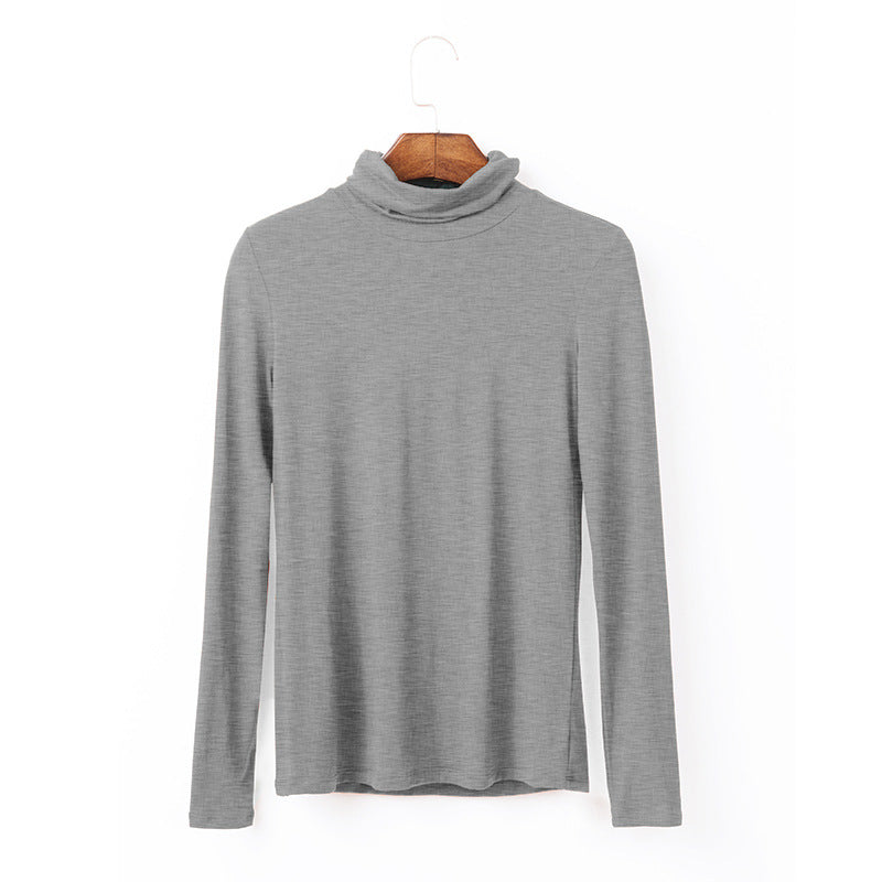 Women's Modal Turtleneck Long Sleeve Tee