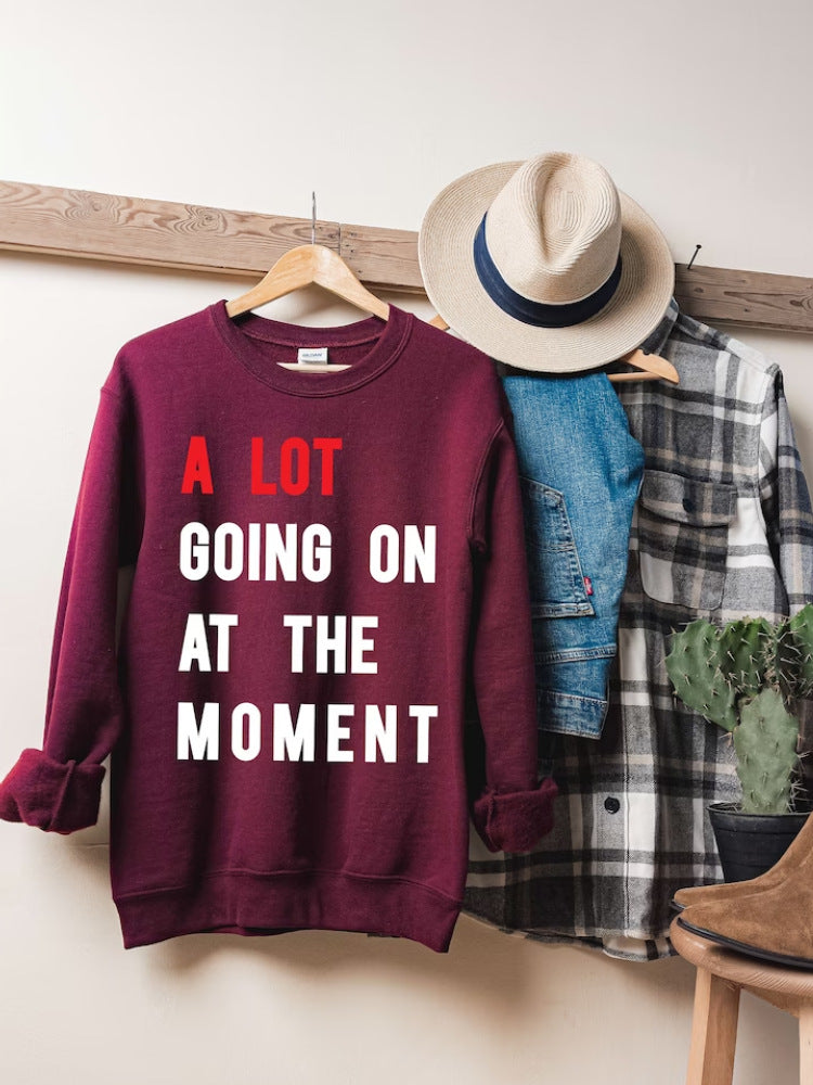 Plus Size Striped Loose Casual Round Neck Sweater