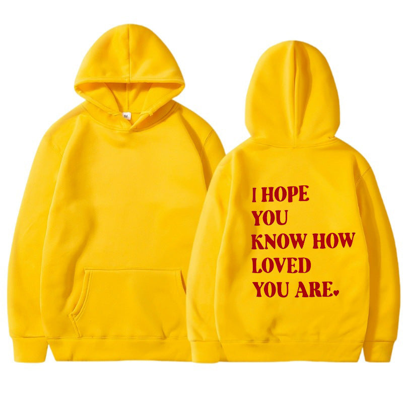 Plus Size Casual Printed Drawstring Hoodie