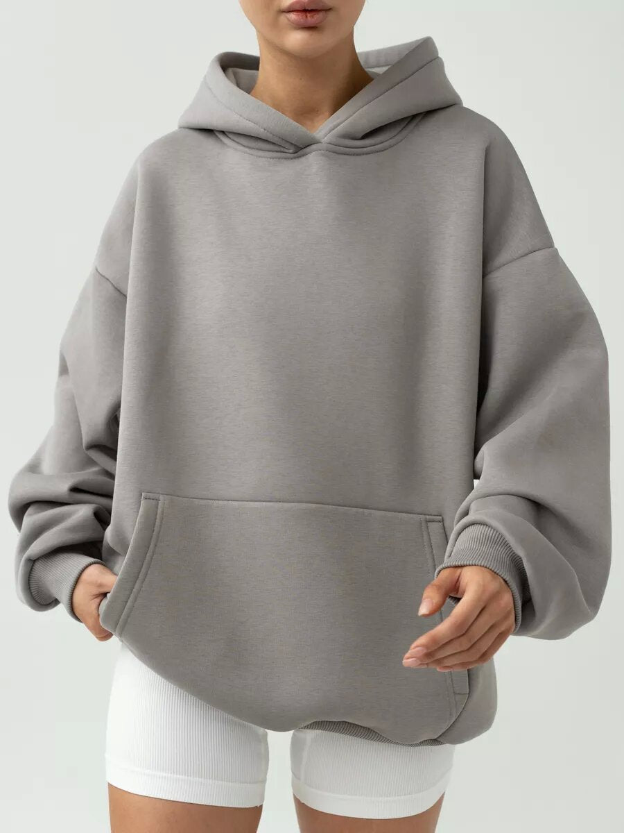 Women's Cozy Long-Sleeve Hooded Sweatshirt