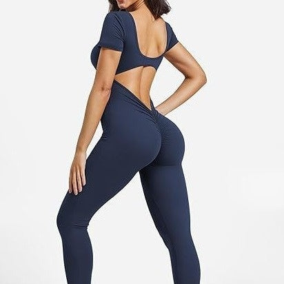 Seamless Fitness Romper: Ultimate Yoga & Running Jumpsuit