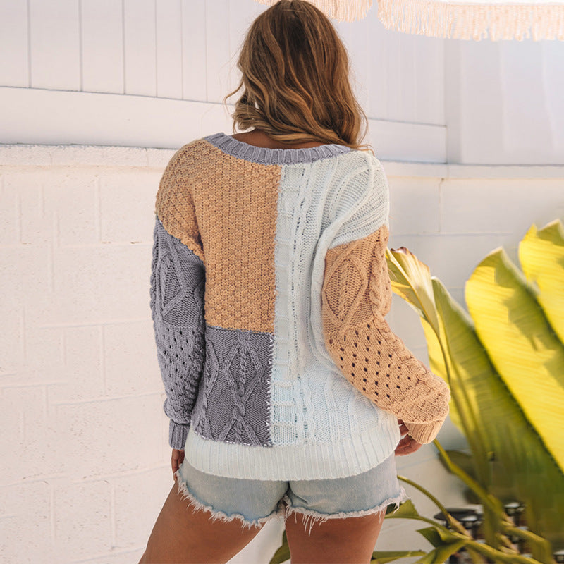 New Pullover Crew Neck Sweater Women