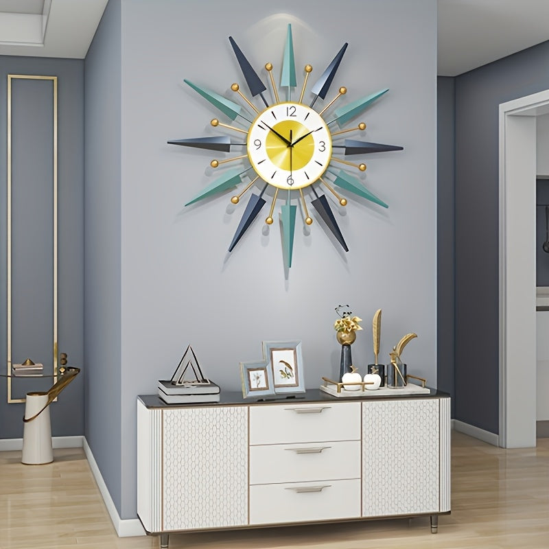Wall Clocks For Living Room Decor 1pc Modern Silent Wall Clock Battery Operated Non-Ticking For Bedroom Kitchen Office Home Decoration 24 Inch Wall Watch Clock For Indoor Wall Clocks Silent Non-Ticking Movement Wall Decoration