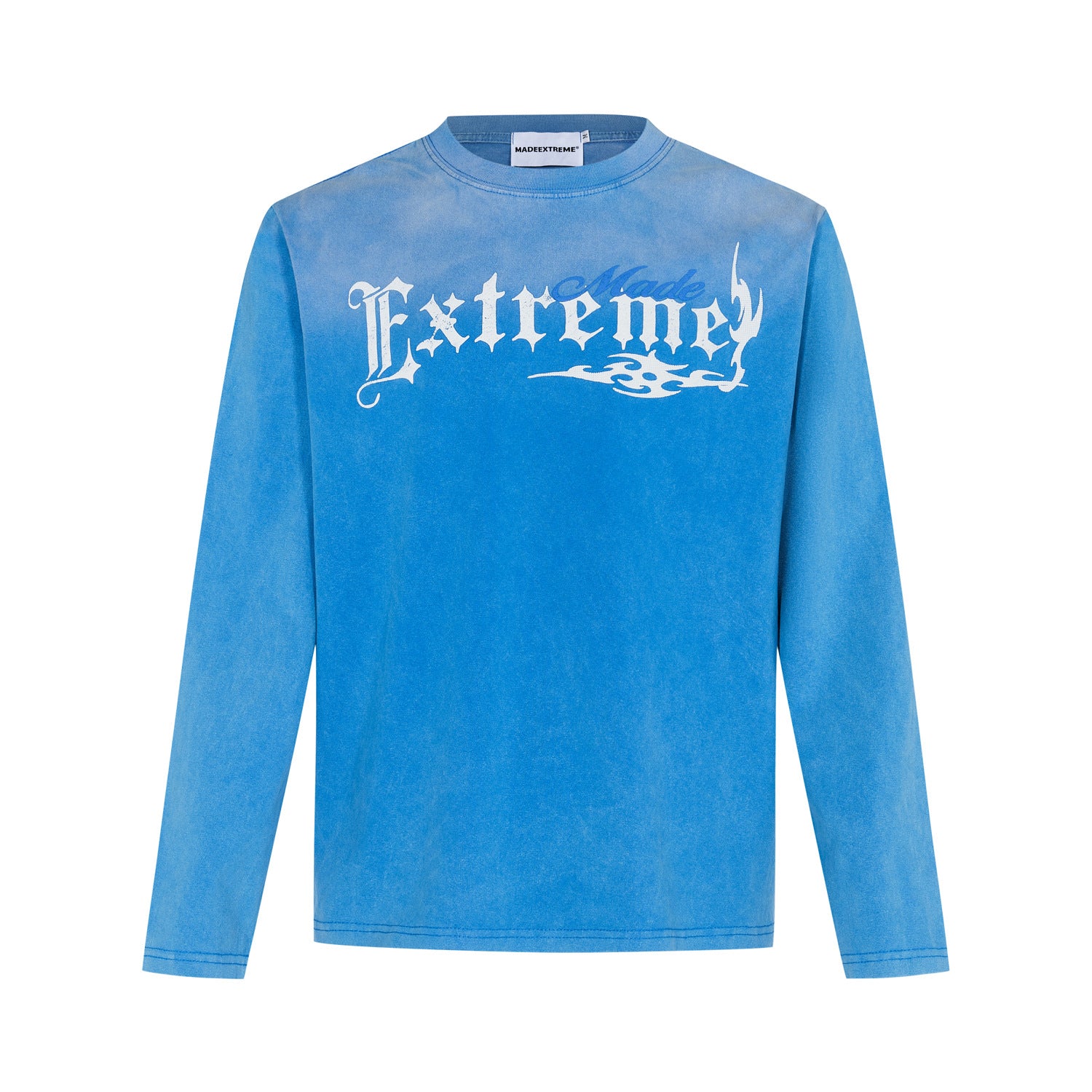 Vintage Washed Letter Print Pullover Hoodie