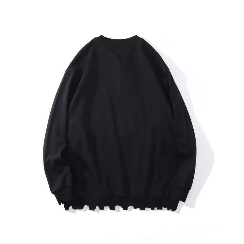 Hip Hop Oversized Letter Print Sweatshirt