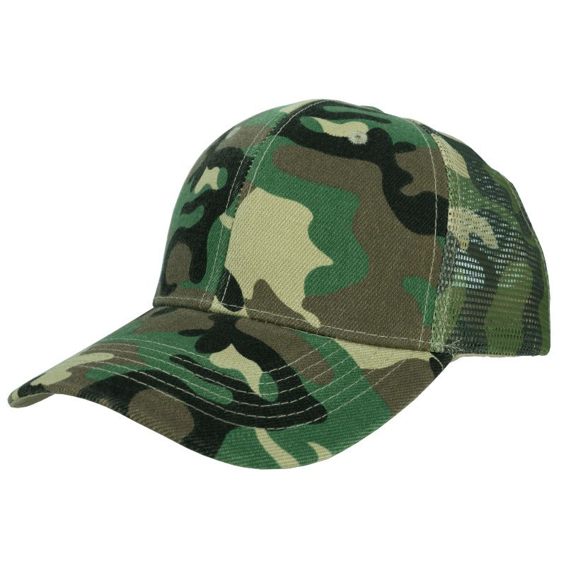 Black Mesh Trucker Snapback Hat with Structured Front