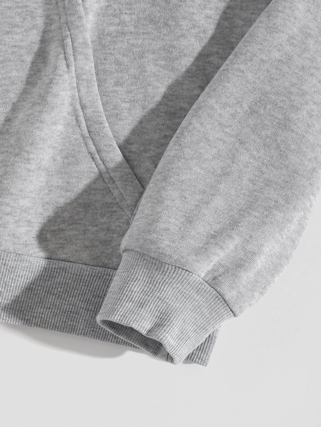 Women's Casual Letter Print Drawstring Hoodie