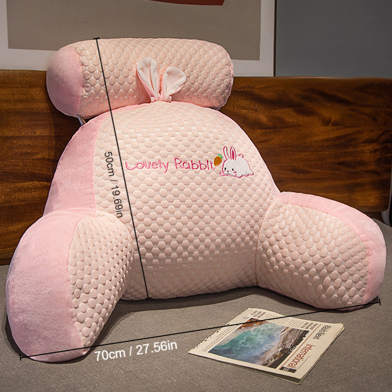 Cute Bear Design Lumbar Support Pillow Machine Washable 100% Polypropylene Filled Ergonomic