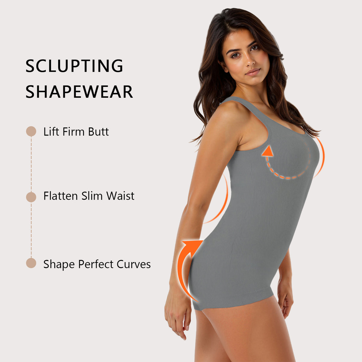 Women's Waist Trainer Tummy Slimmer Body Shaper Bodysuit