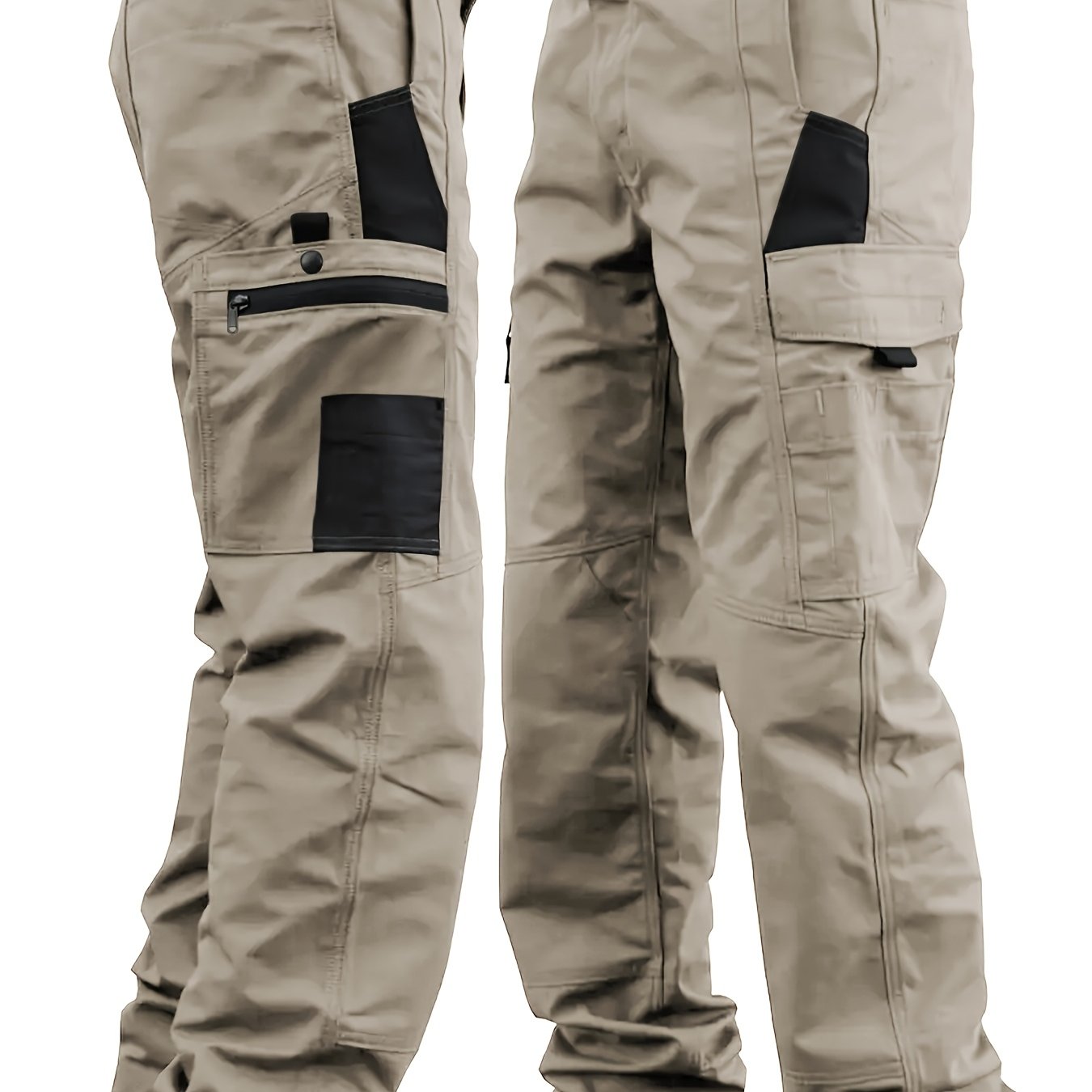 Men's Regular Fit Tactical Cargo Pants for Outdoor Activities
