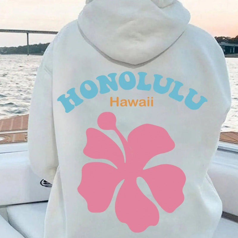Women's Drop-Shoulder Street Style Hoodie