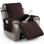Waterproof Recliner Chair Cover with Pocket, Pet Scratch-Resistant Sofa Slipcover