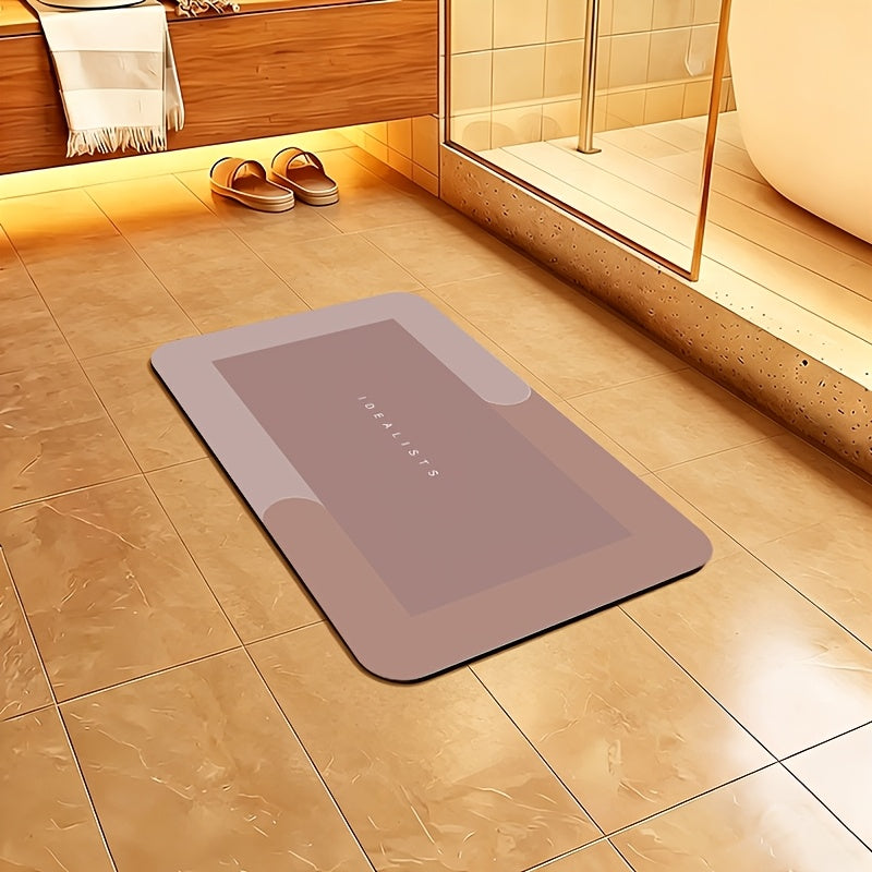 Super Absorbent Quick-Dry Bath Mat with Non-Slip Diatomite Design