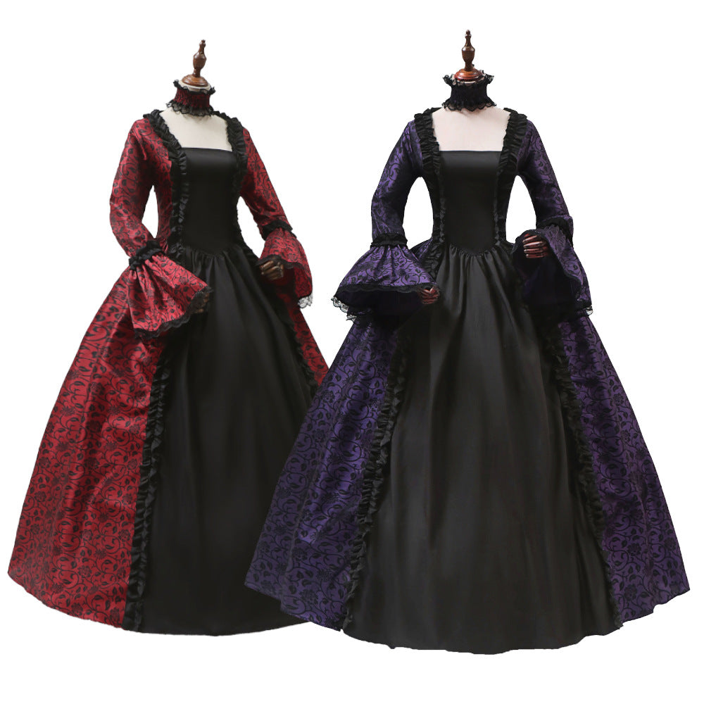 Victorian Retro Halloween Gothic Dress for Women
