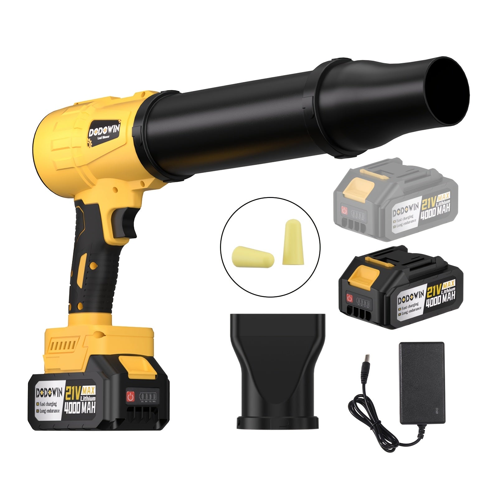 Turbo Jet Blower, Electric Cordless Leaf Blower, 21V Battery Jet Dry Blower, High Pressure Air Blower, Jet Blower Car Dryer, Hand Held Snow Blower, Home Outdoor, Blowing Leaves And Dust, Birthday Or Holiday Gifts