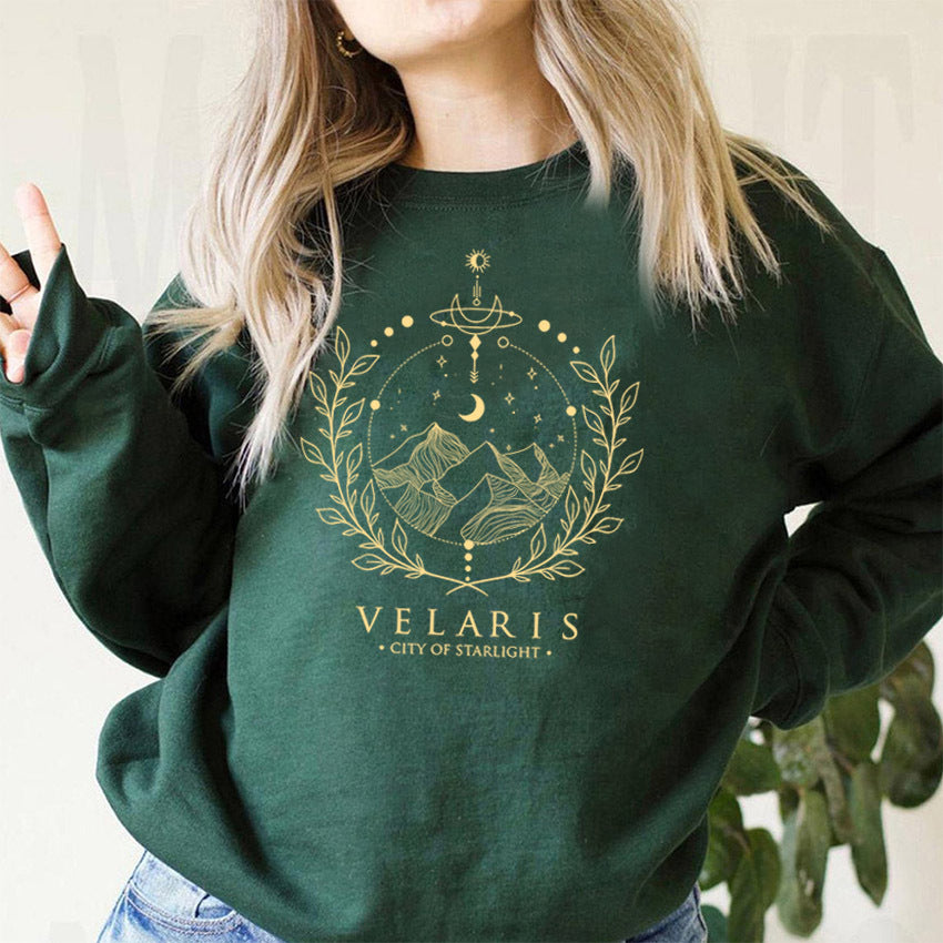 Letters Graphic Crew Neck Streetwear Pullover Sweatshirt