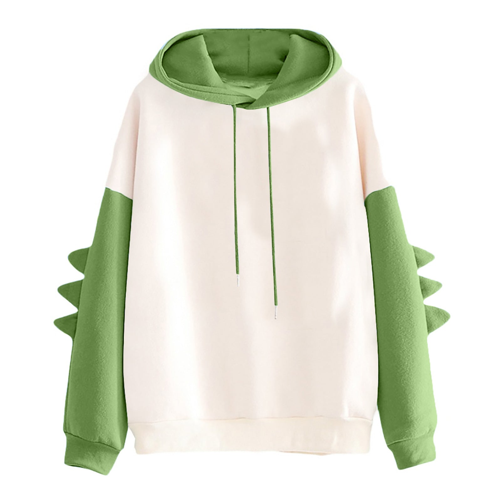 Korean Cute Dinosaur Contrast Color College Pullover Sweater