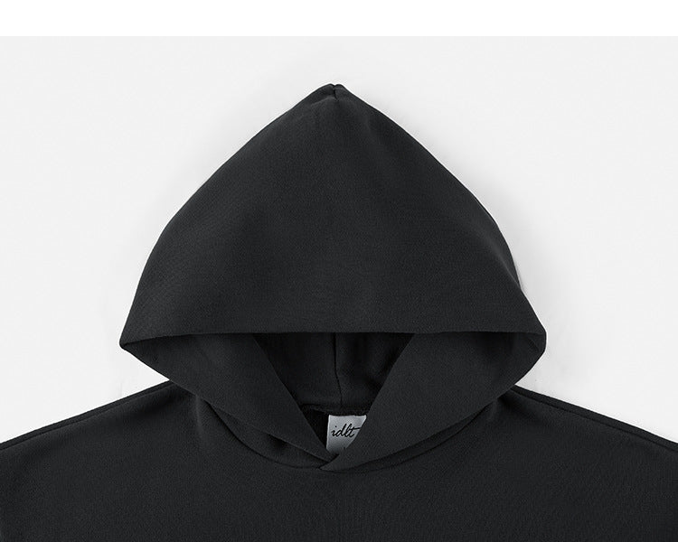 Unisex Fleece-Lined Drop Shoulder Casual Pullover Sweater