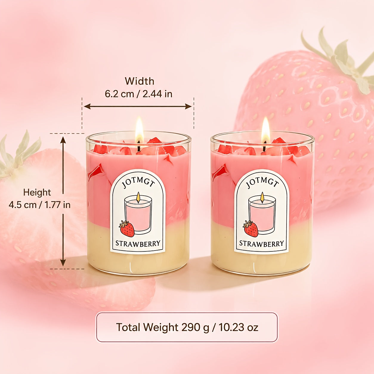 Strawberry Milk Scented Candle