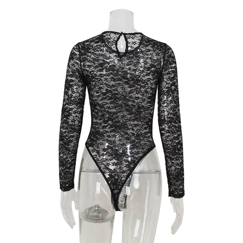 Lace See-through Skinny Hollow-out Tights