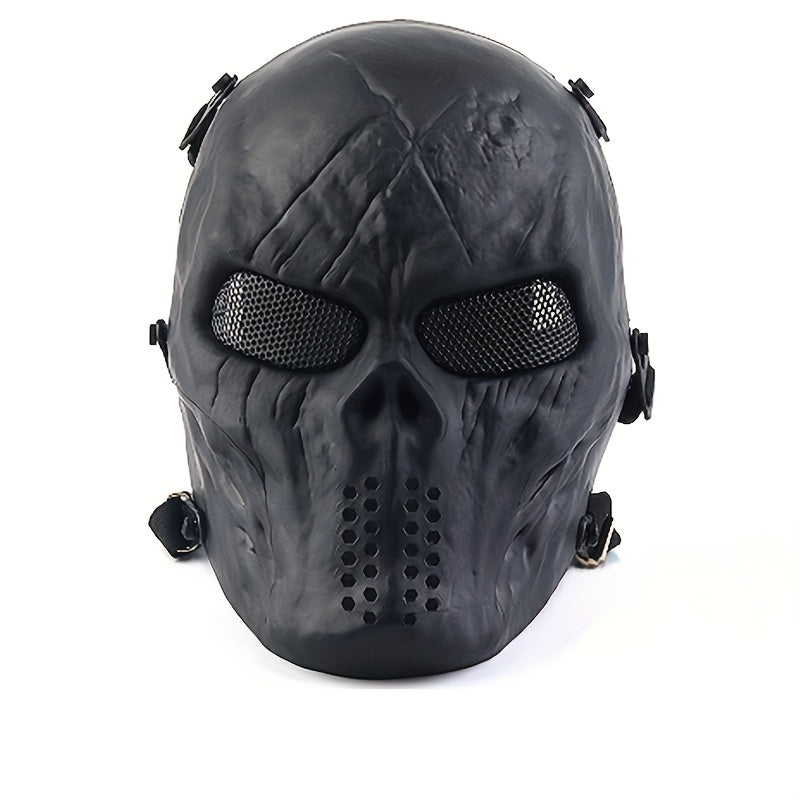 Halloween Skull Mask – Shock‑Absorbing Design with Adjustable Strap