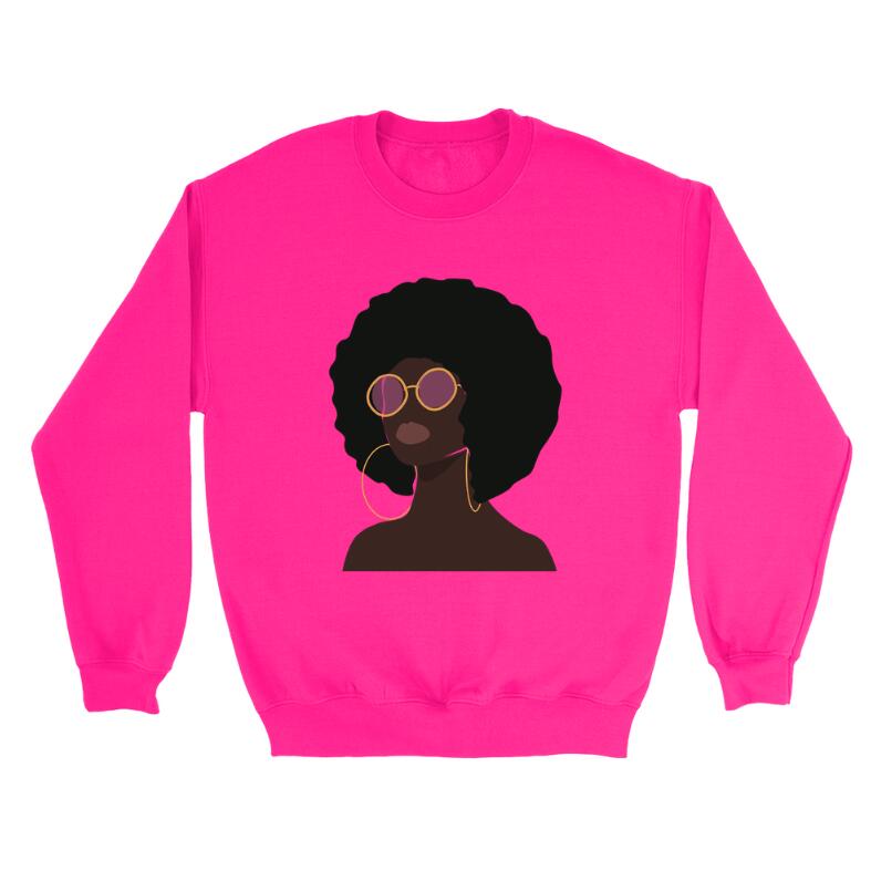 Trendy Cartoon Print Round Neck Casual Pullover Sweatshirt