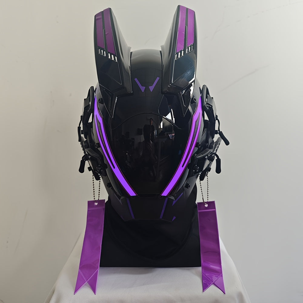 Cyberpunk LED Futuristic Mask with Glowing Effects