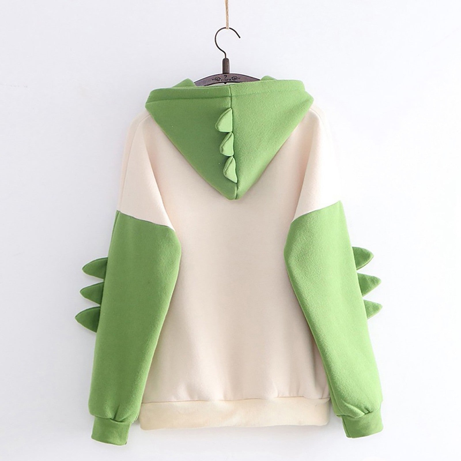 Korean Cute Dinosaur Contrast Color College Pullover Sweater