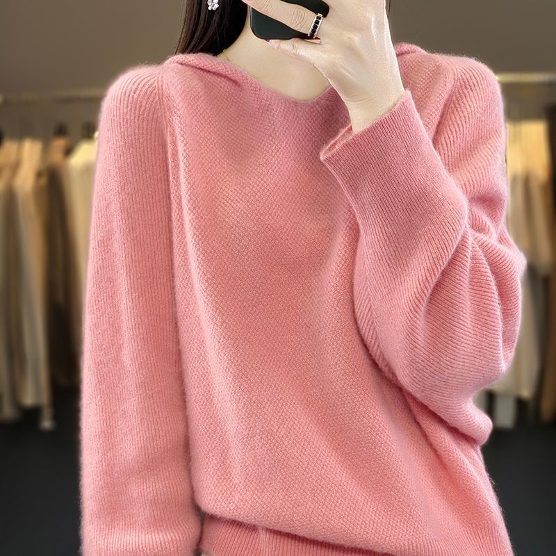 Women's Sweater Loose and Warm All-matching Thickened Bottoming V-neck