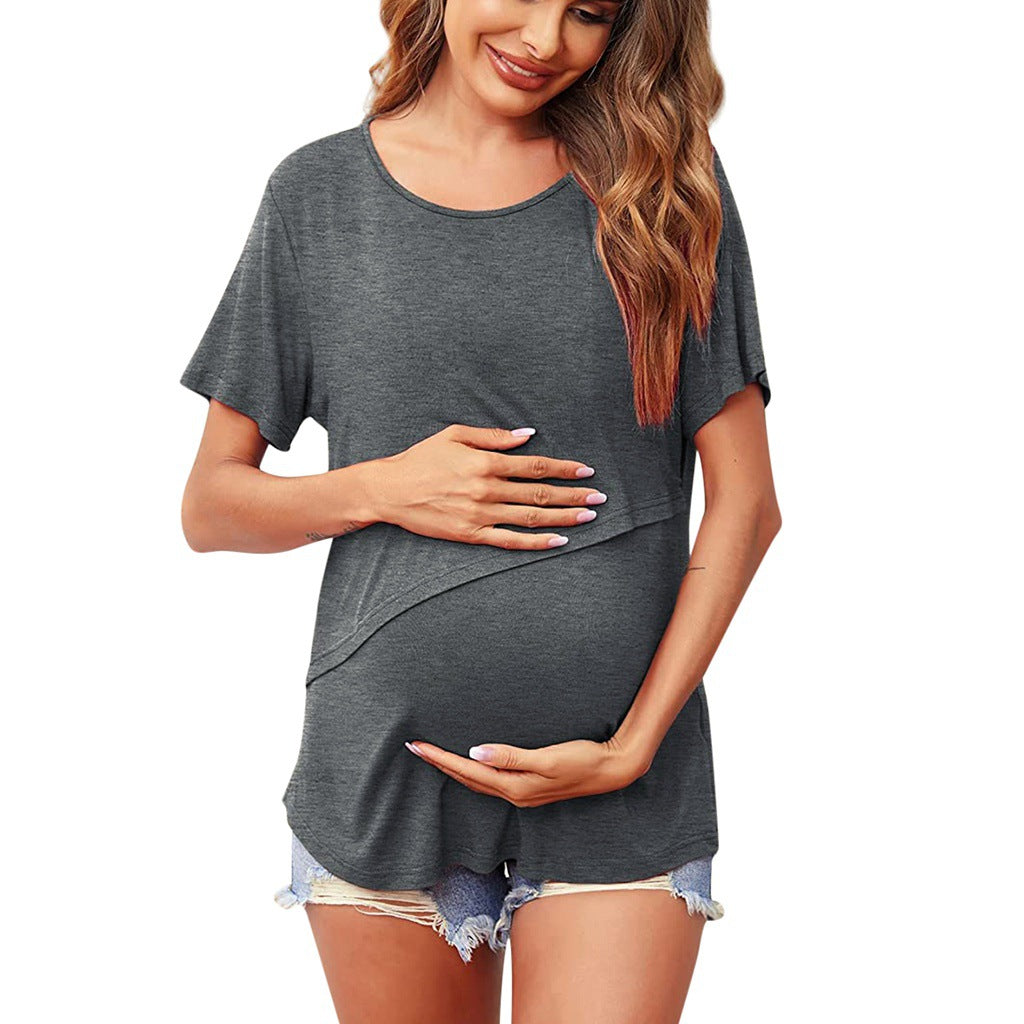 Comfortable Maternity & Nursing T-Shirt for Postpartum Moms