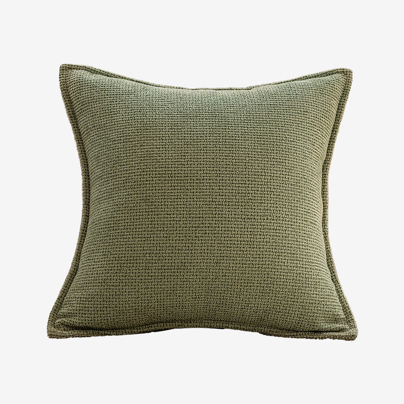 Mori Green Plant Throw Pillow - 45x45cm Knitted Living Room Decor