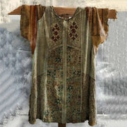 Boho Vintage Linen-Cotton T-Shirt – Light Breathable Summer Top