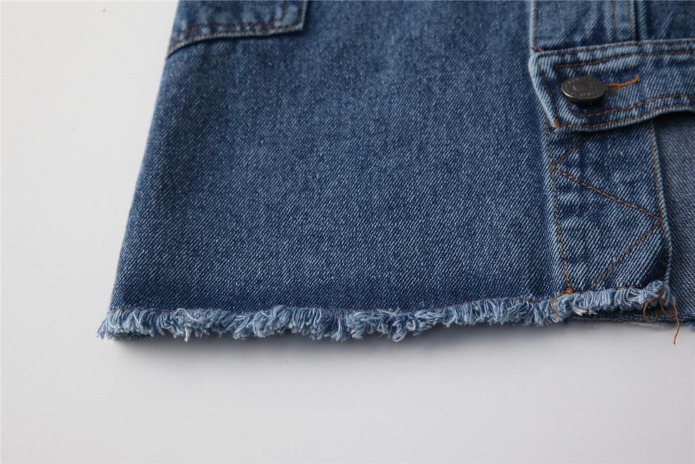 Tie-Dye Denim Stitching Loose Long-Sleeve Sweater